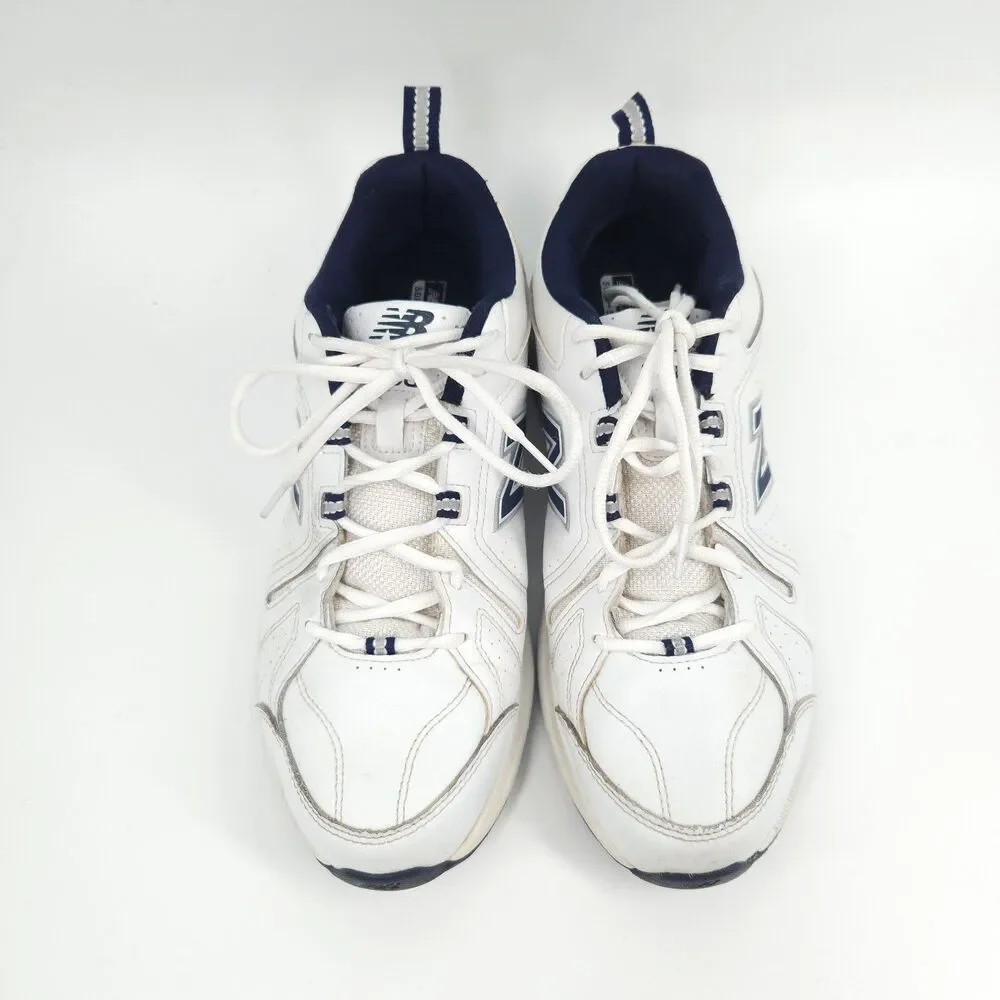 New Balance 608 V5 Shoes Mens Size 10.5 White Blue Athletic Training MX608WN5